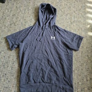 Under Armour Black Short-Sleeve Hoodie